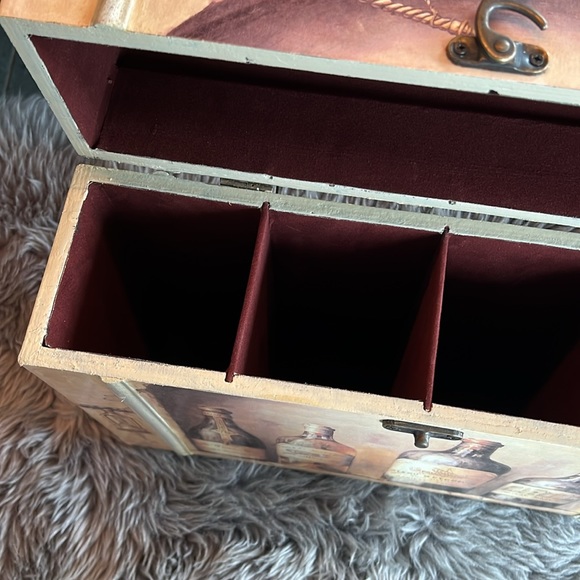 GORGEOUS FRENCH WINE STORAGE BOX - FWLT LINED INTERIOR - Picture 8 of 9